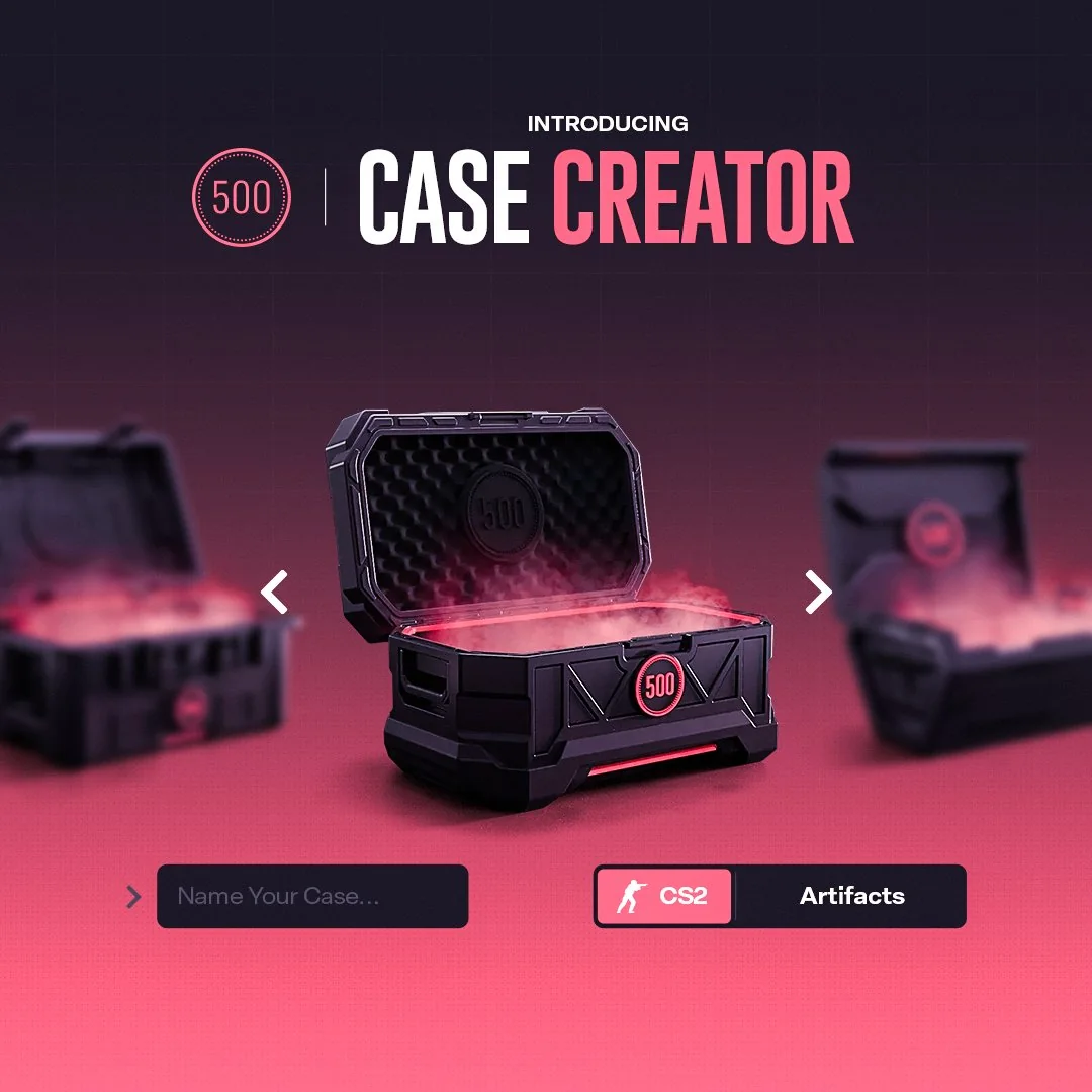 500 Casino case creator promotional artwork