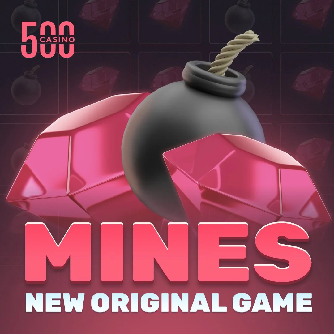 500 Casino Mines original game promotional scene
