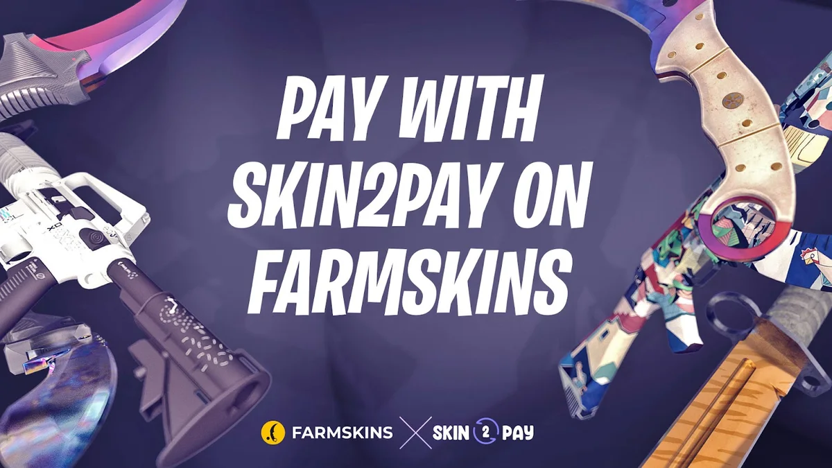Farmskins Skin2Pay payment option for CS2 skins